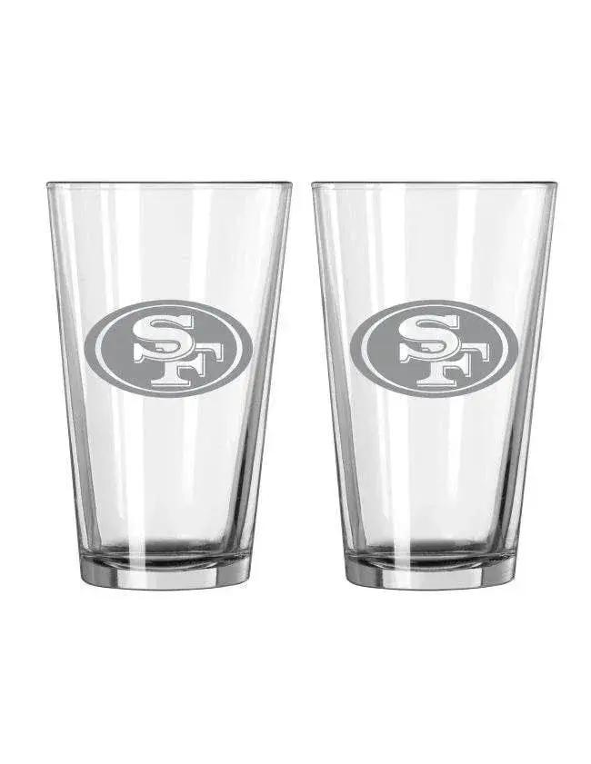 San Francisco 49ers Glass Pint Frost Design 2 Piece Set -  ToylandEU™