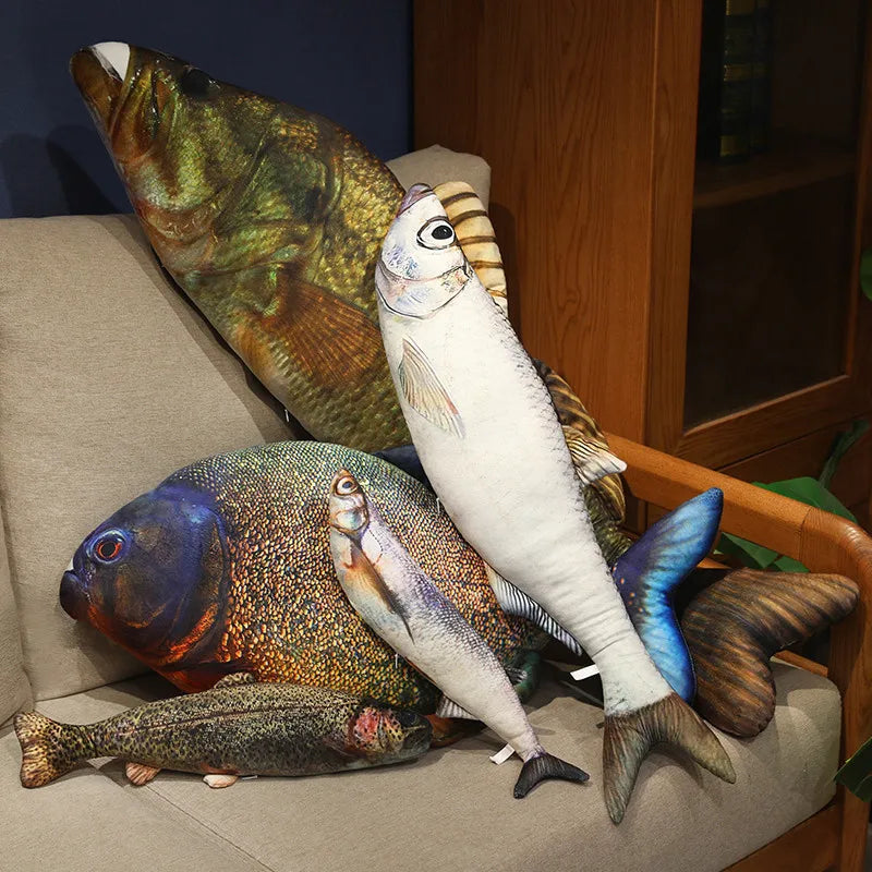  Piranha Plush Pillow Toy Realistic Giant 40 To 100 Cm 
