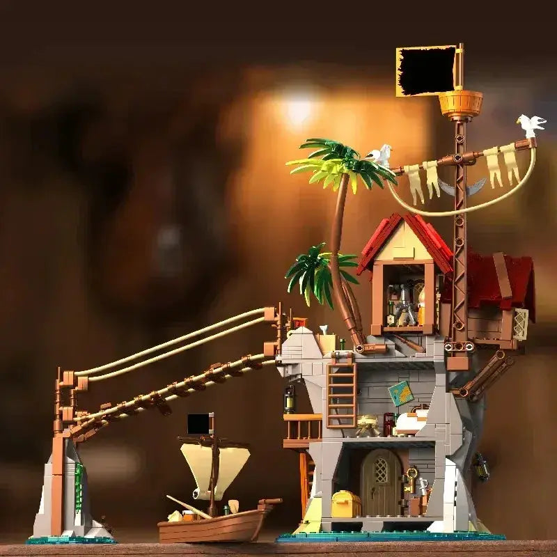Pirate Dock Building Blocks Set For Kids LEGO Compatible - ToylandEU