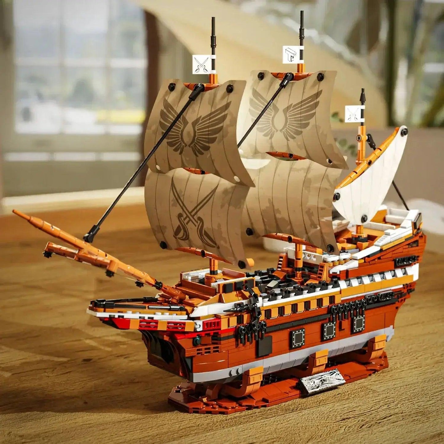  Pirate Ship Building Blocks 2076 Pieces LEGO Display -  ToylandEU™