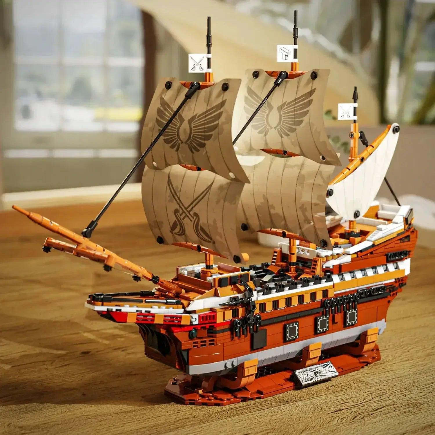  Pirate Ship Building Blocks 2076 Pieces LEGO Display -  ToylandEU™