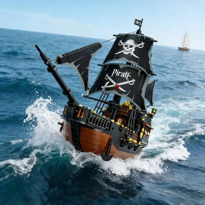 Pirate Ship Building Blocks Compatible Educational Toy - ToylandEU