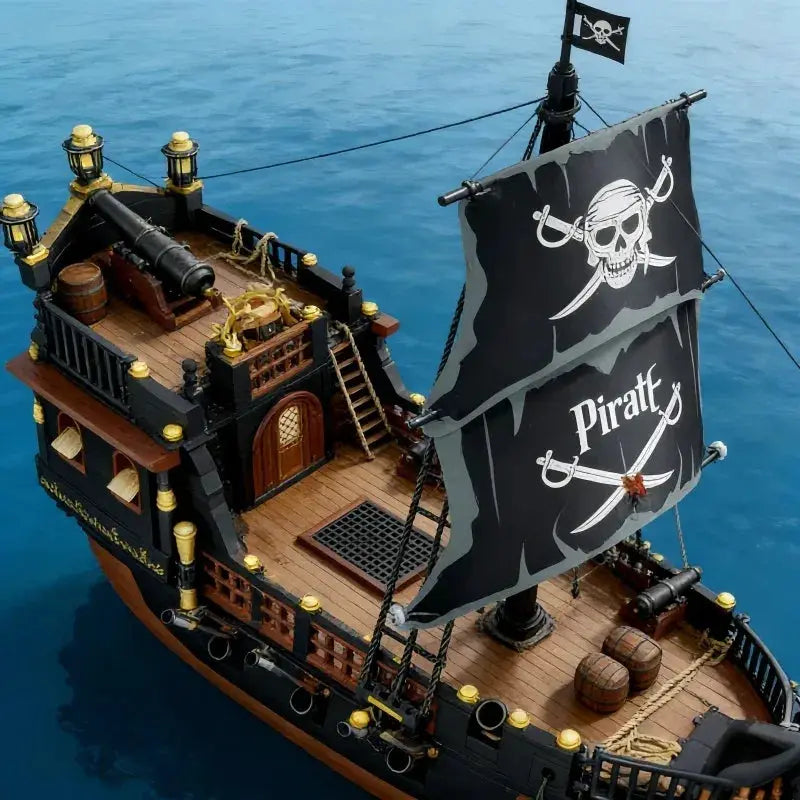Pirate Ship Building Blocks Compatible Educational Toy - ToylandEU