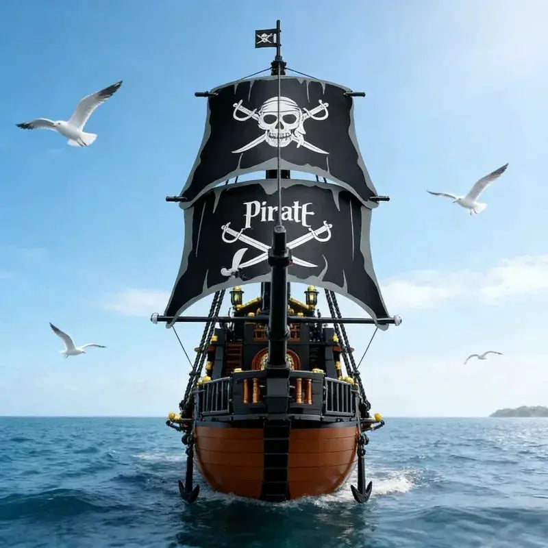 Pirate Ship Building Blocks Compatible Educational Toy - ToylandEU