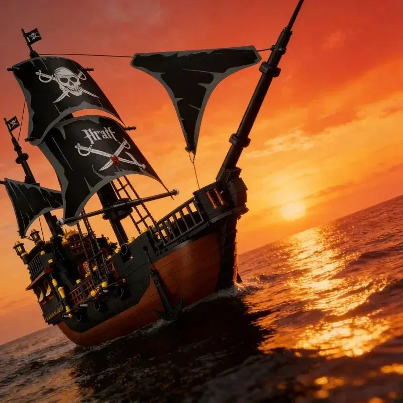 Pirate Ship Building Blocks Compatible Educational Toy - ToylandEU