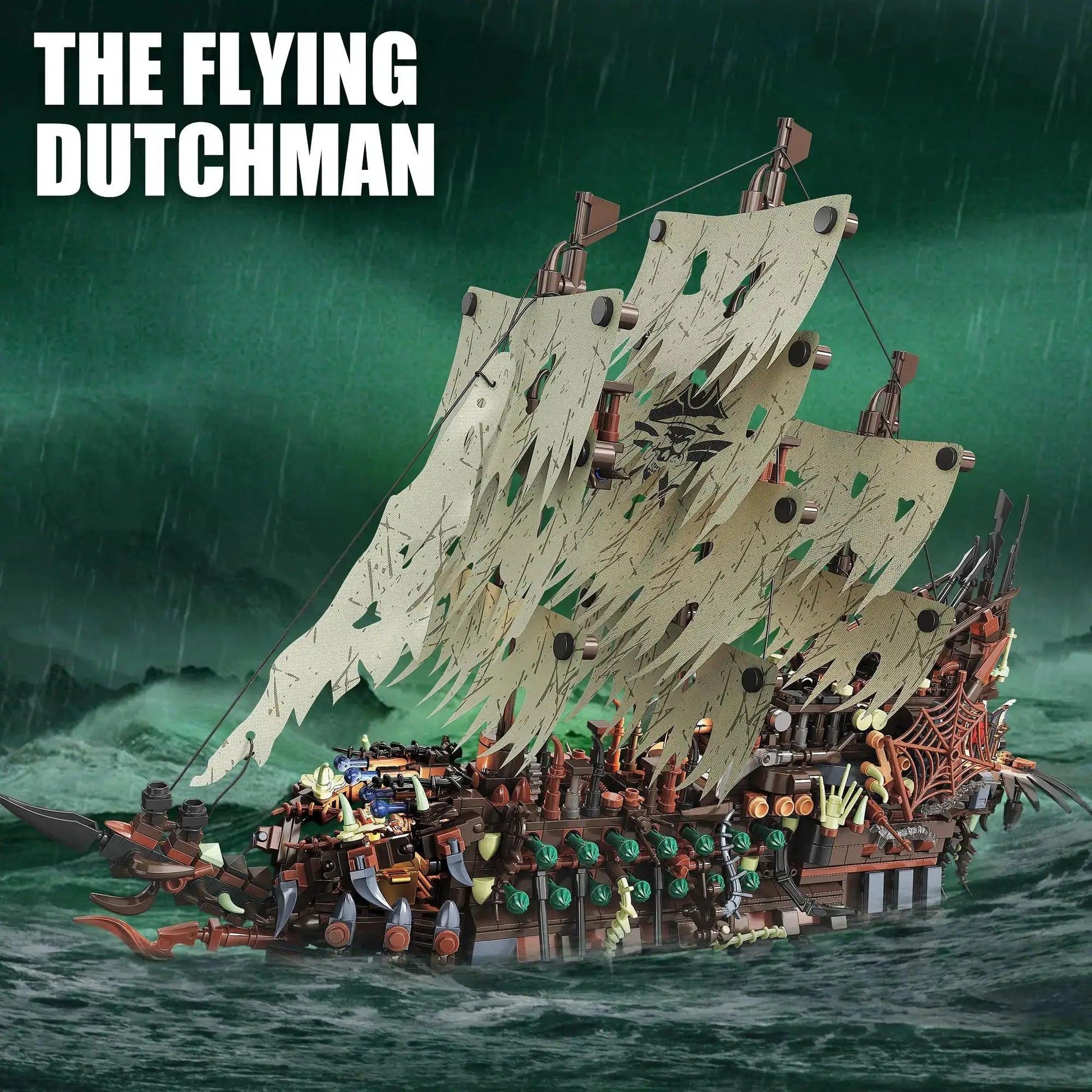  Pirate Ship Building Kit With Lights MOC Flying Dutchman -  ToylandEU™