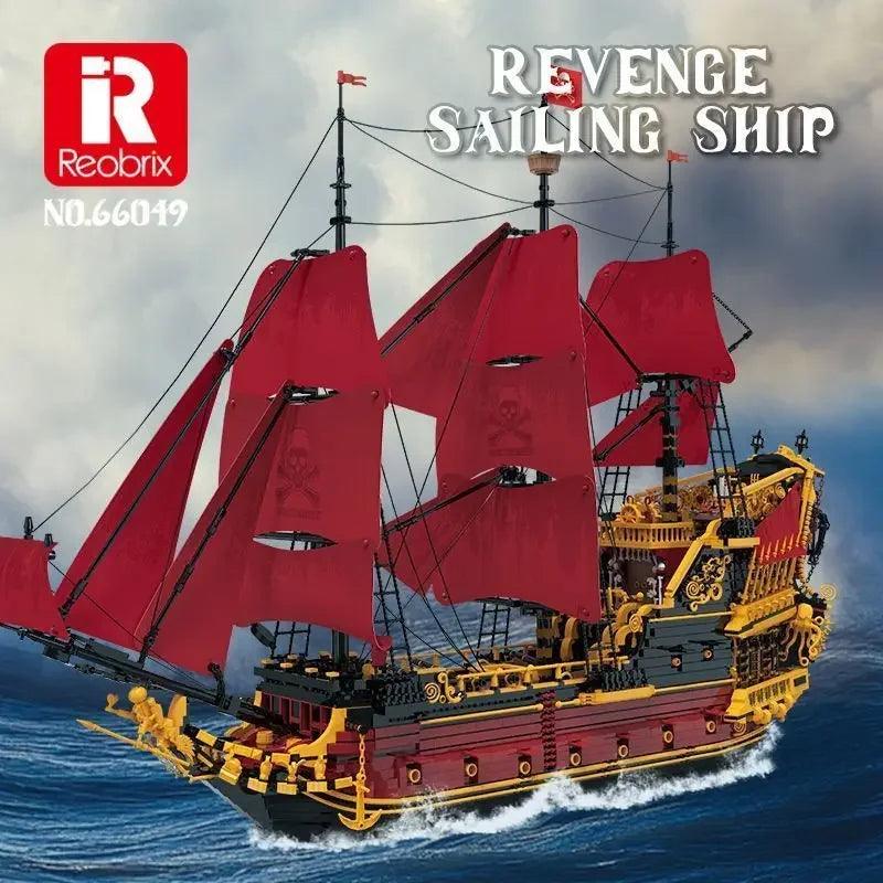 Pirate Ship Model Kit | LEGO Compatible | Toylandeu™