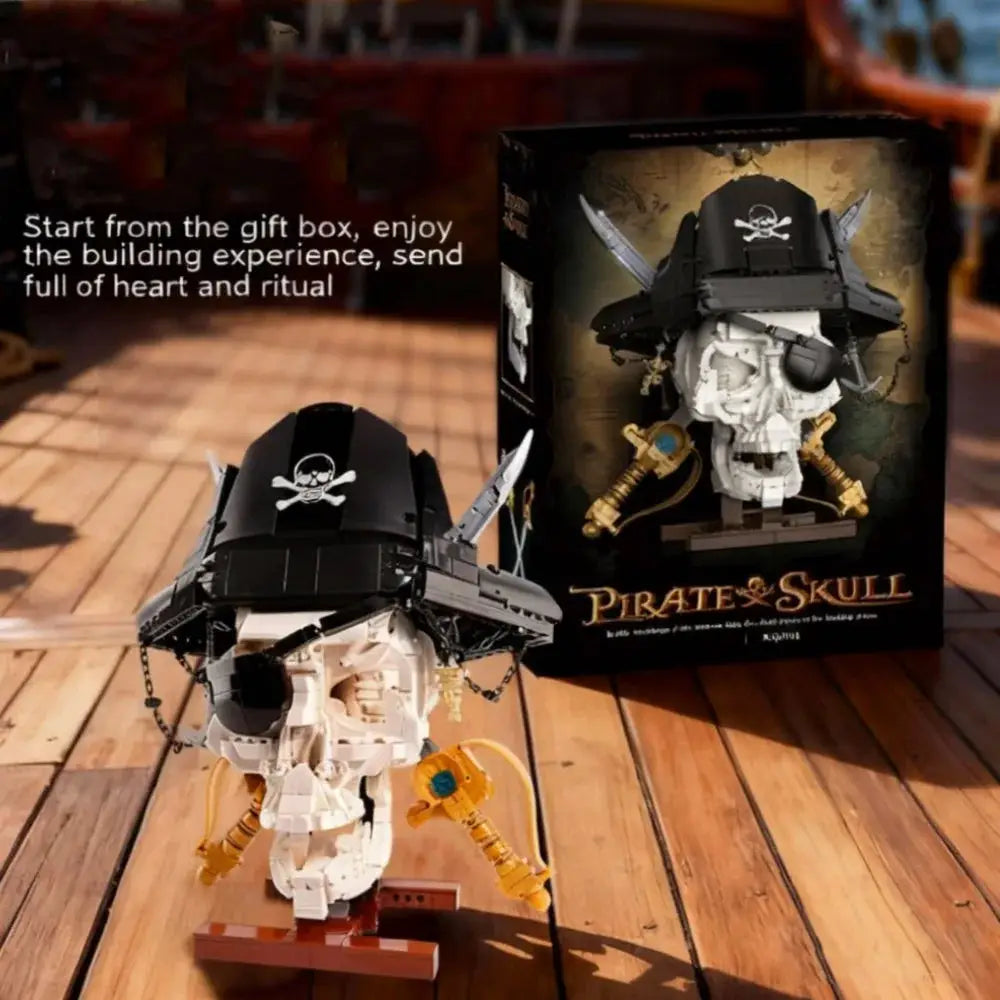  Pirate Skull DIY Building Blocks Kit Lego Compatible -  ToylandEU™