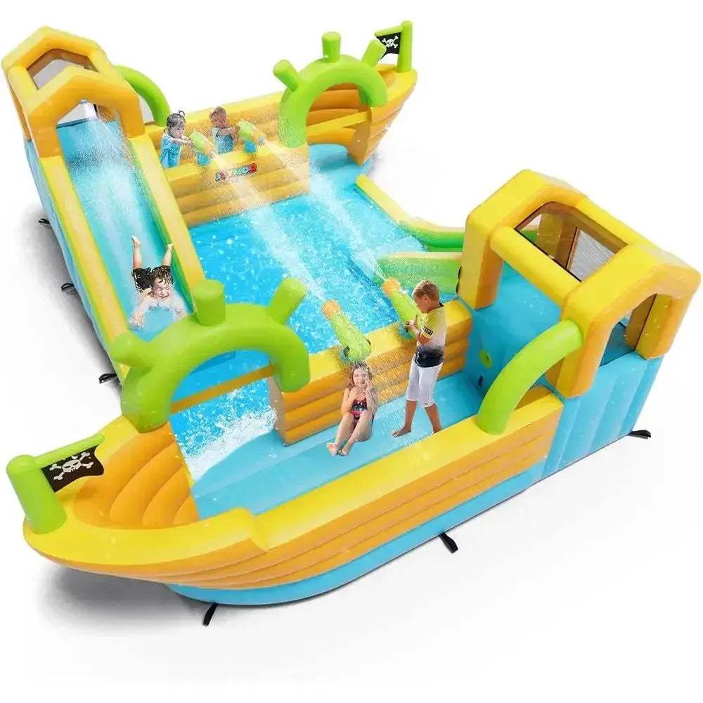 Pirate Water Slide Park Epic Bounce House With Water Cannons - ToylandEU