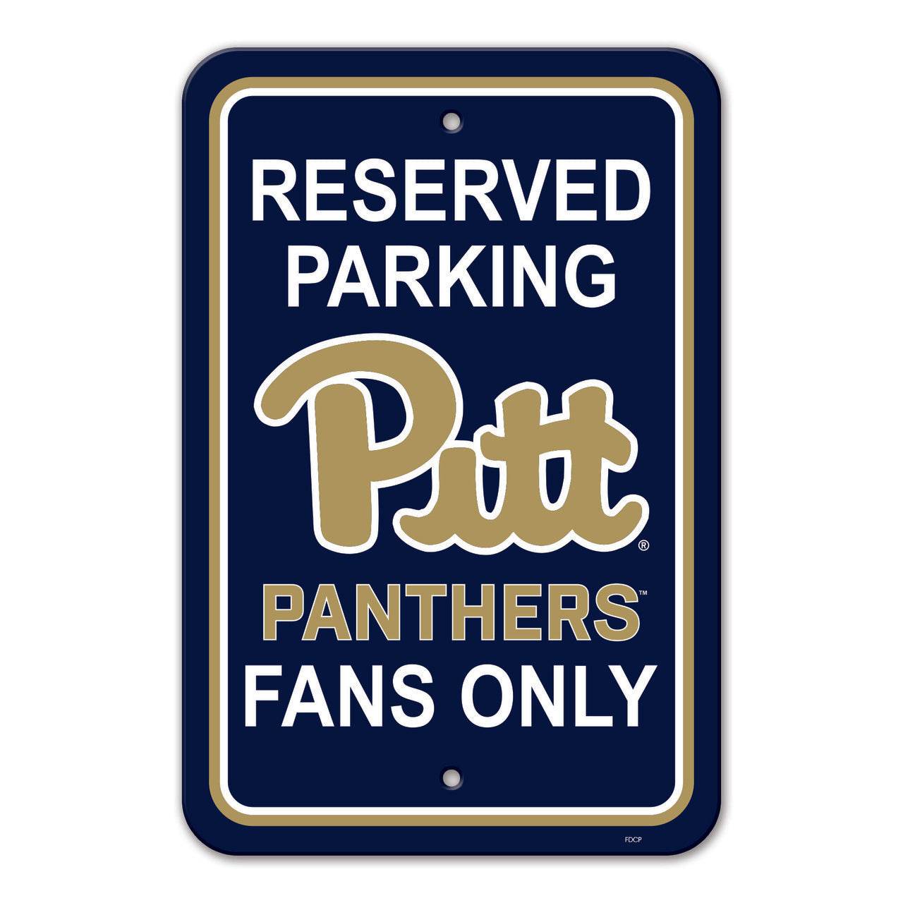 Pittsburgh Panthers 12x18 Plastic Reserved Parking Sign CO - ToylandEU