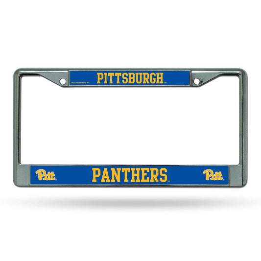 Pittsburgh Panthers Chrome License Plate Frame With Insert - ToylandEU