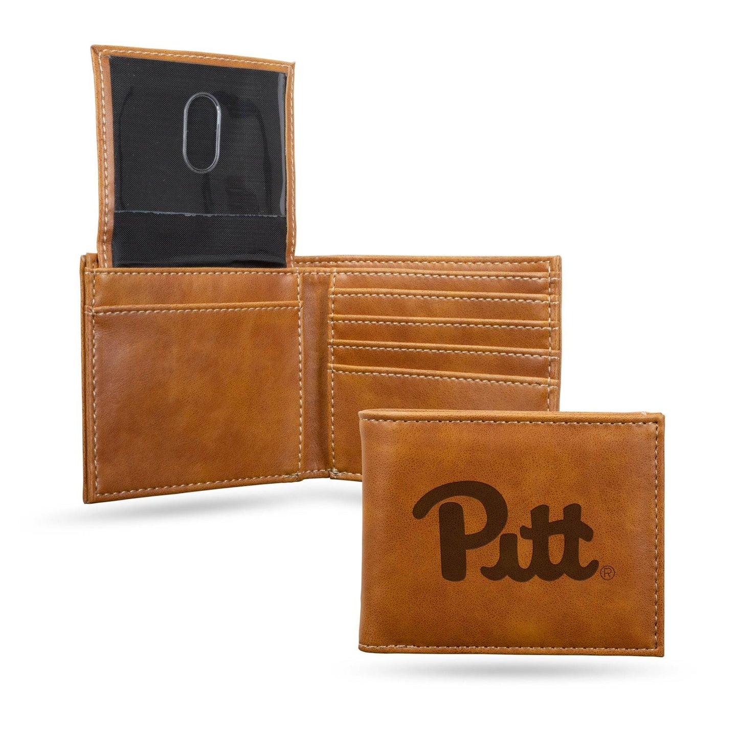 Pittsburgh Panthers Leather Laser Engraved Wallet Billfold - ToylandEU
