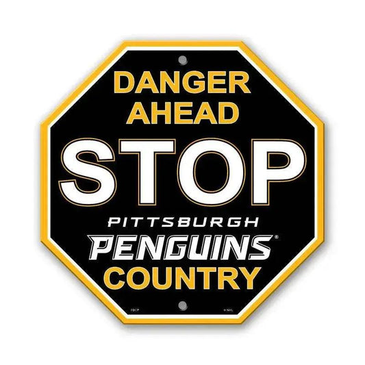  Pittsburgh Penguins 12x12 Plastic Stop Style Sign Man Cave -  ToylandEU™