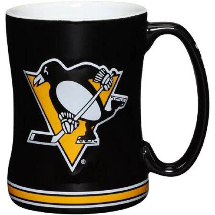 Pittsburgh Penguins 14oz Sculpted Relief Coffee Mug - ToylandEU