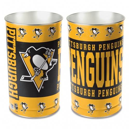 Pittsburgh Penguins 15 Inch Metal Wastebasket For Home - ToylandEU