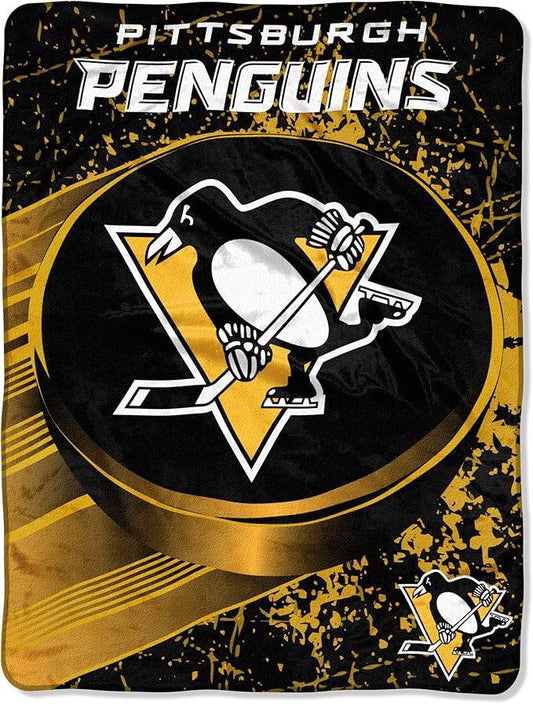 Pittsburgh Penguins 46x60 Raschel Blanket With Logo - ToylandEU