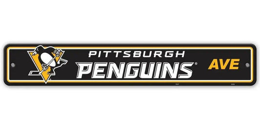  Pittsburgh Penguins 4x24 Plastic Street Sign Team Decor -  ToylandEU™