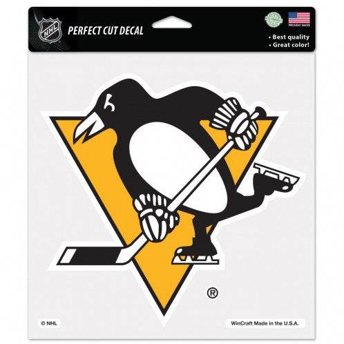 Pittsburgh Penguins 8x8 Perfect Cut Color Decal - ToylandEU