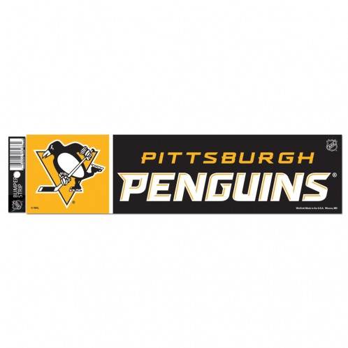 Pittsburgh Penguins Decal 3x12 Inch Bumper Strip Style - ToylandEU