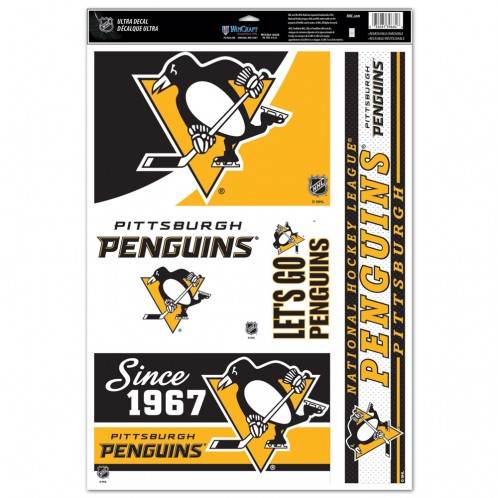 Pittsburgh Penguins Decals 11x17 Multi Use 5 Pack Set - ToylandEU