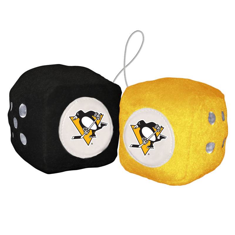 Pittsburgh Penguins Fuzzy Plush Dice Hangable Decor - ToylandEU