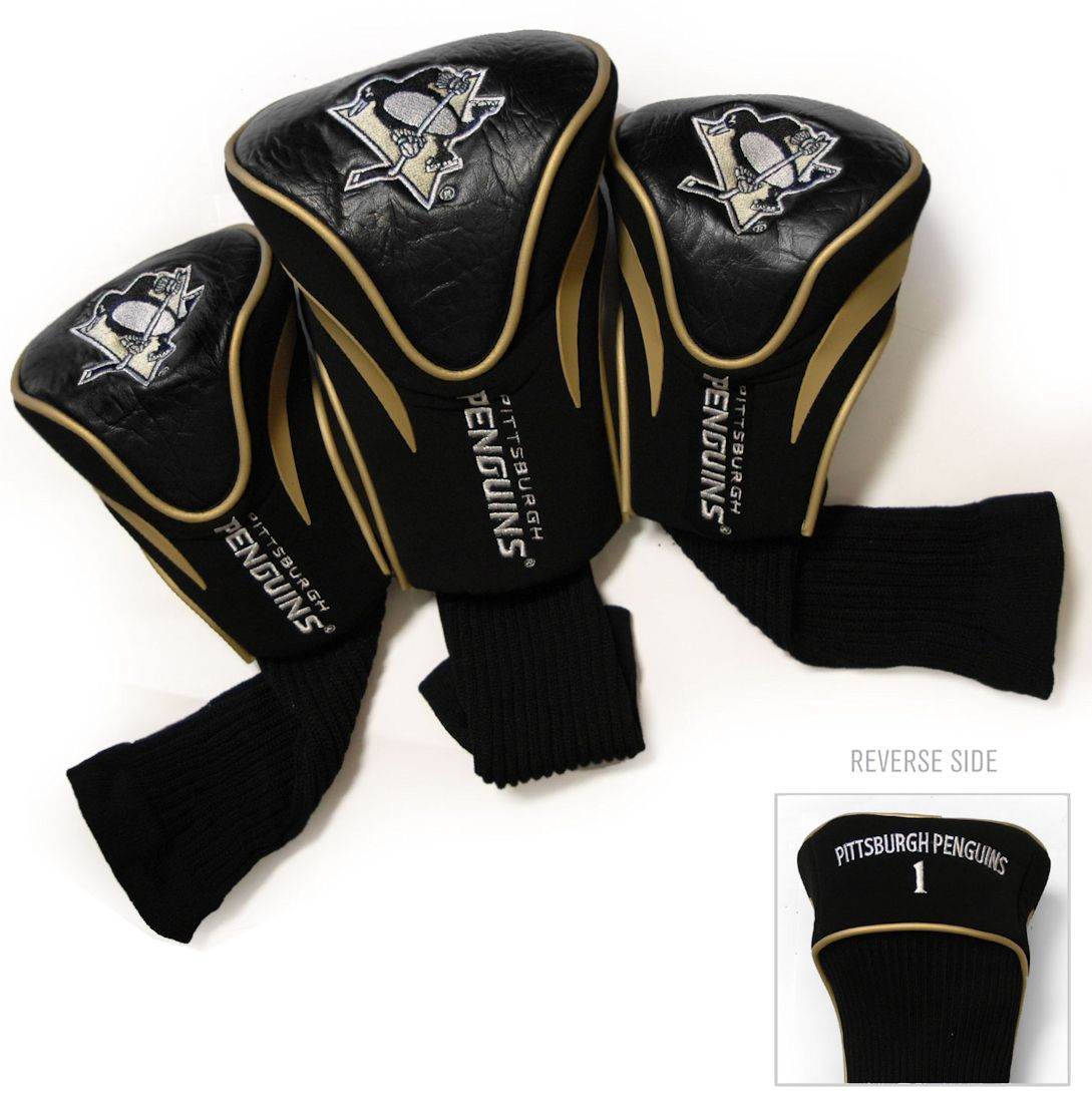 Pittsburgh Penguins Golf Contour Headcover Set Three Piece - ToylandEU