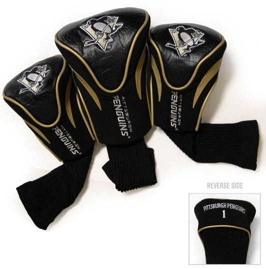 Pittsburgh Penguins Golf Contour Headcover Set Three Piece - ToylandEU
