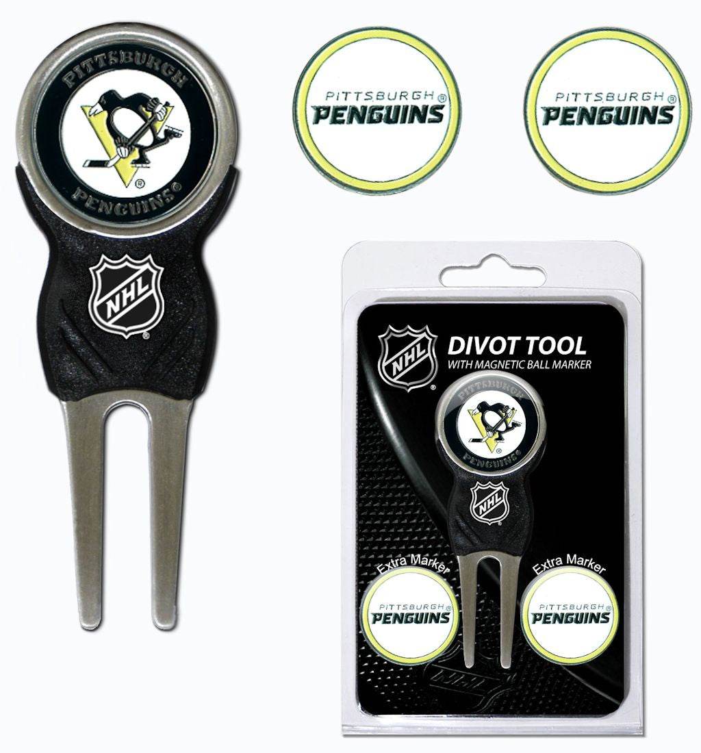 Pittsburgh Penguins Golf Divot Tool With 3 Markers - ToylandEU