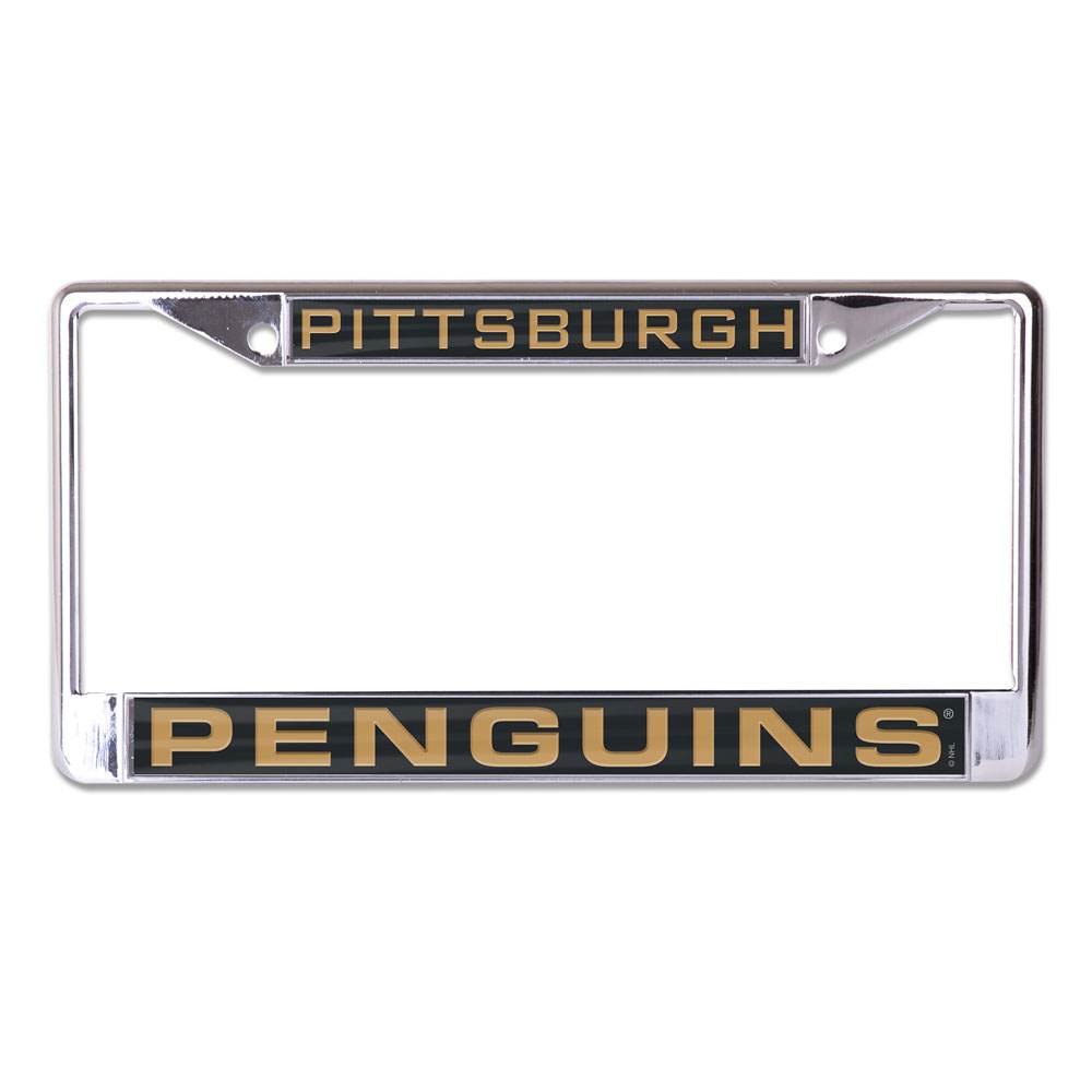 Pittsburgh Penguins Inlaid License Plate Frame Chrome - ToylandEU