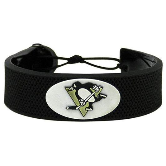 Pittsburgh Penguins Leather Bracelet Classic Hockey - ToylandEU