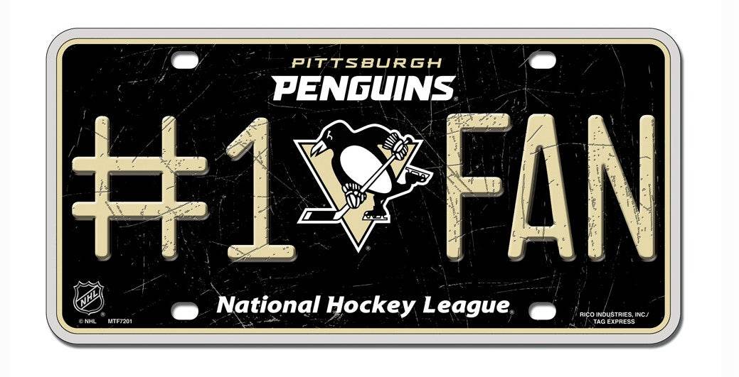 Pittsburgh Penguins License Plate Fan Special Order - ToylandEU