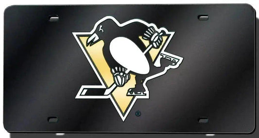  Pittsburgh Penguins License Plate Laser Cut Black Order -  ToylandEU™