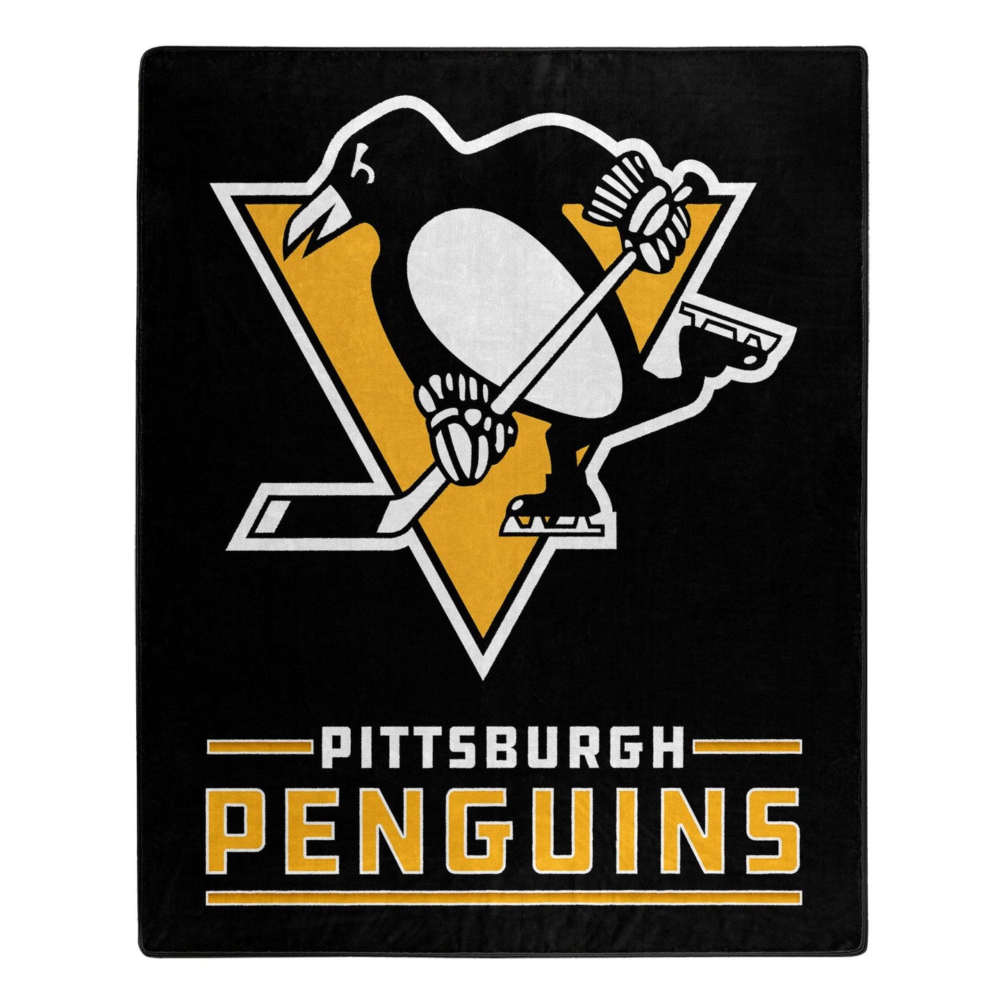Pittsburgh Penguins Raschel Interference Blanket 50x60 - ToylandEU