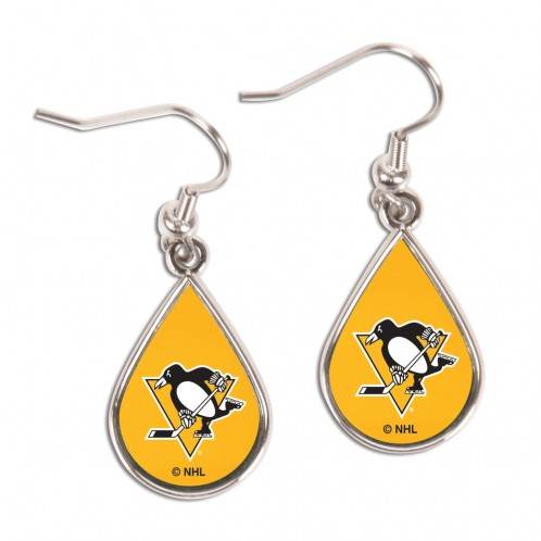Pittsburgh Penguins Teardrop Earrings Officially Licensed - ToylandEU