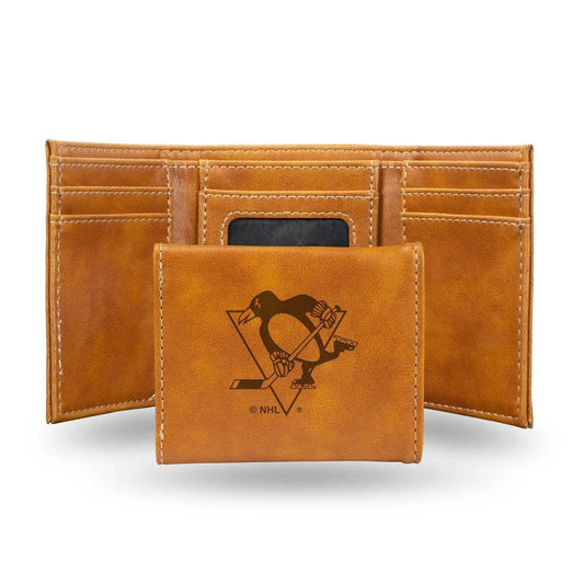  Pittsburgh Penguins Trifold Wallet Laser Engraved Leather -  ToylandEU™