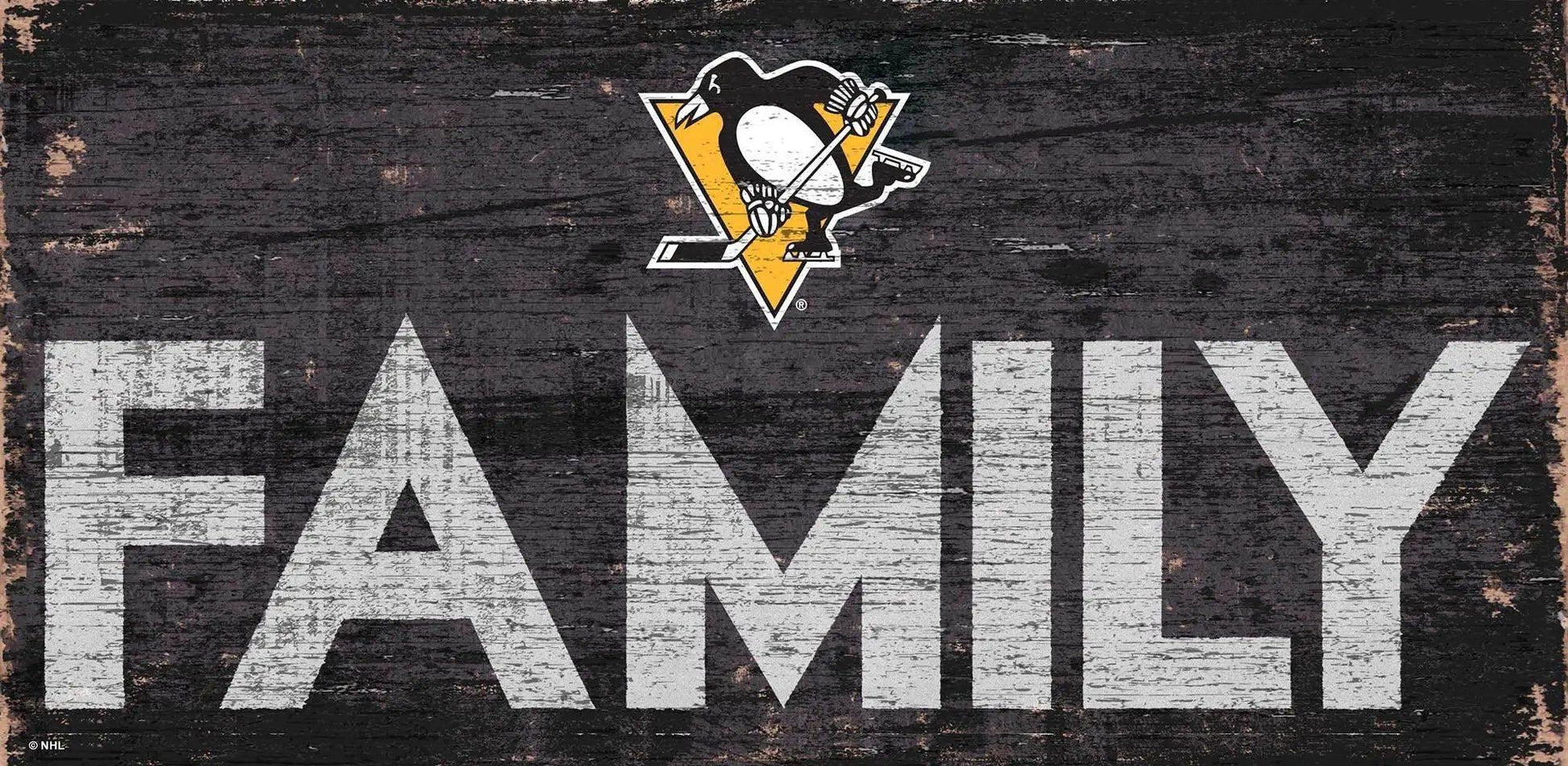 Pittsburgh Penguins Wood Sign 12x6 Family Design Display -  ToylandEU™