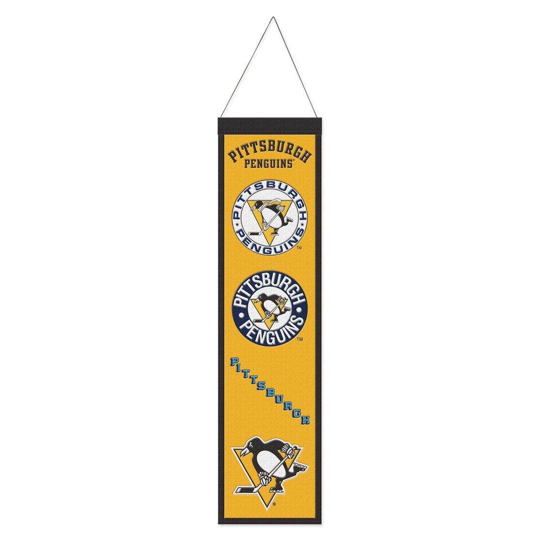 Pittsburgh Penguins Wool Banner 8x32 Heritage Design - ToylandEU