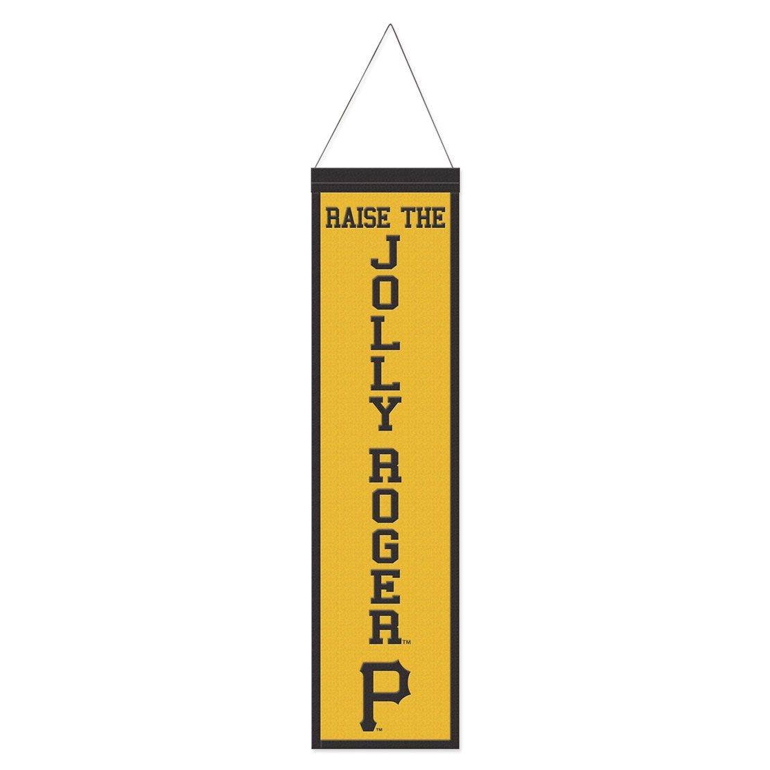 Pittsburgh Pirates Banner Wool 8x32 Heritage Slogan Design - ToylandEU