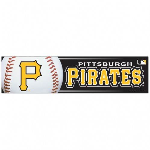 Pittsburgh Pirates Decal 3x12 Bumper Strip Style Official - ToylandEU