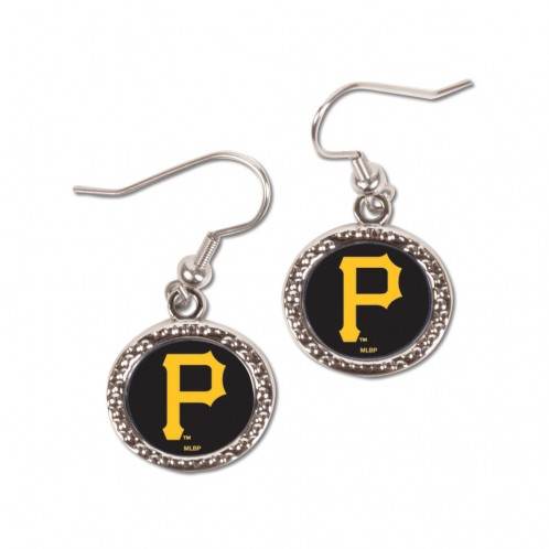 Pittsburgh Pirates Earrings Round Design Special Order - ToylandEU