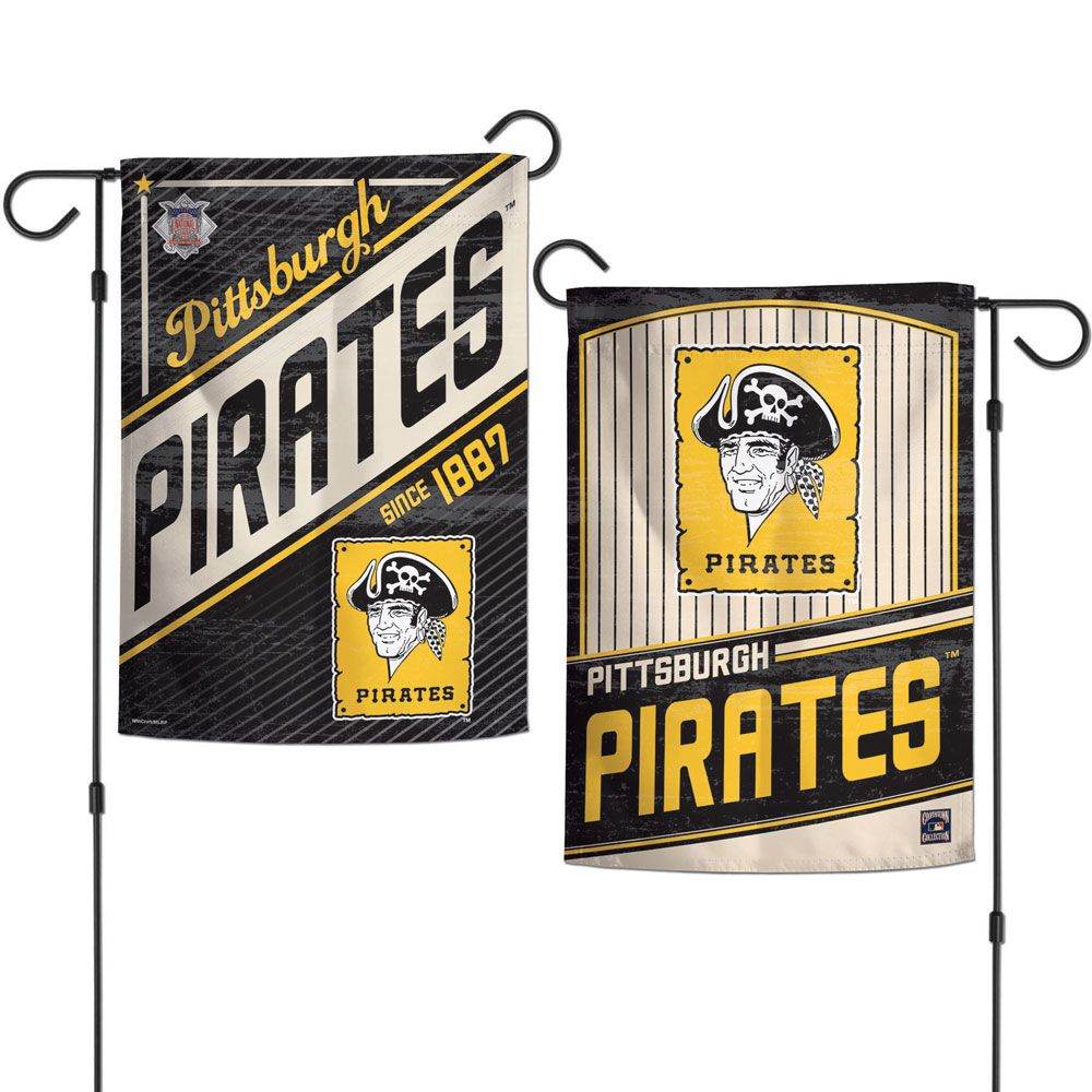 Pittsburgh Pirates Garden Flag 12x18 Two Sided Cooperstown - ToylandEU