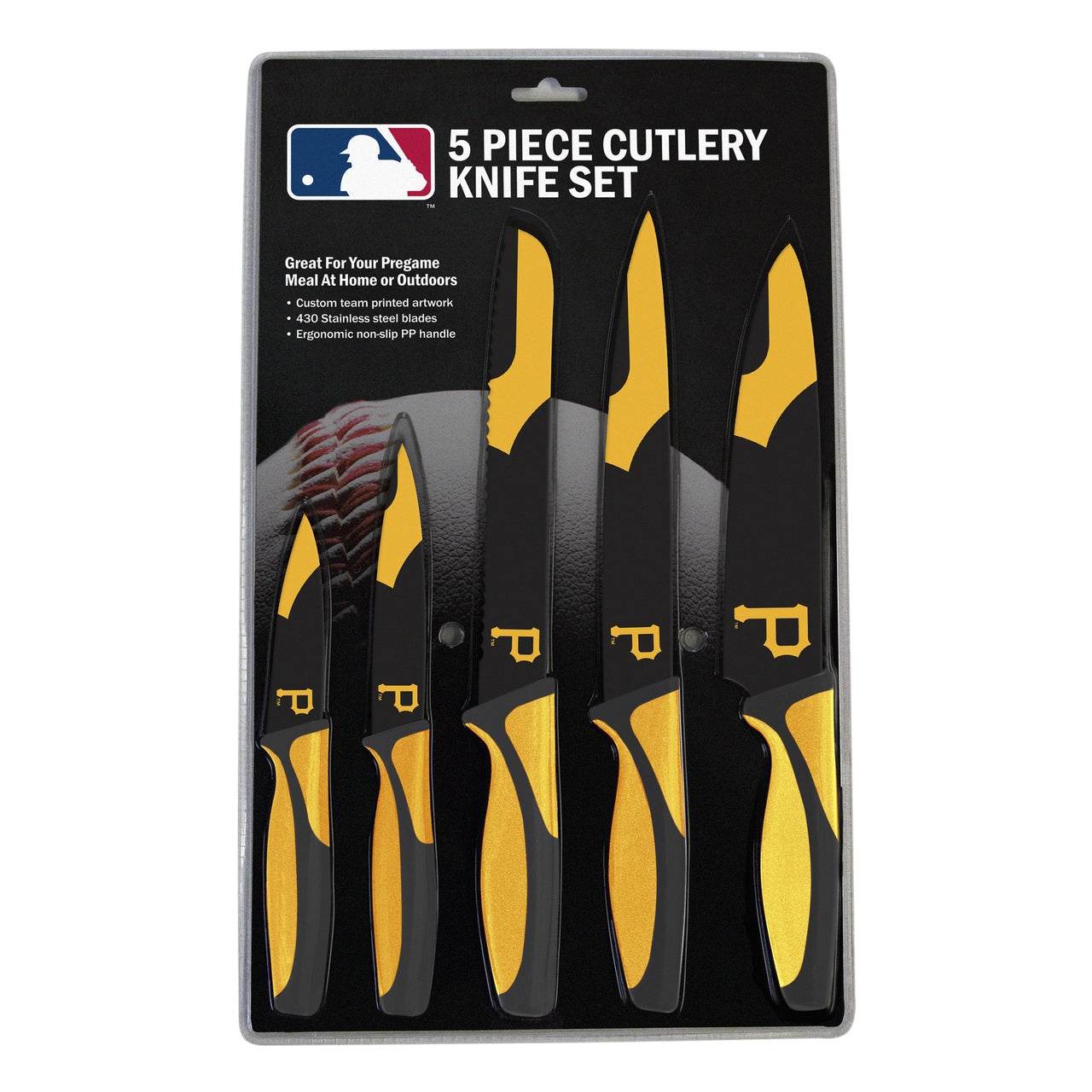 Pittsburgh Pirates Knife Set 5 Pack For Kitchen Use - ToylandEU