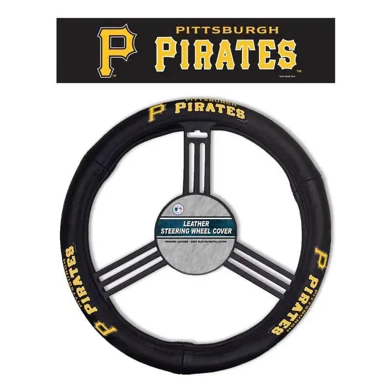 Pittsburgh Pirates Leather Steering Wheel Cover Official - ToylandEU