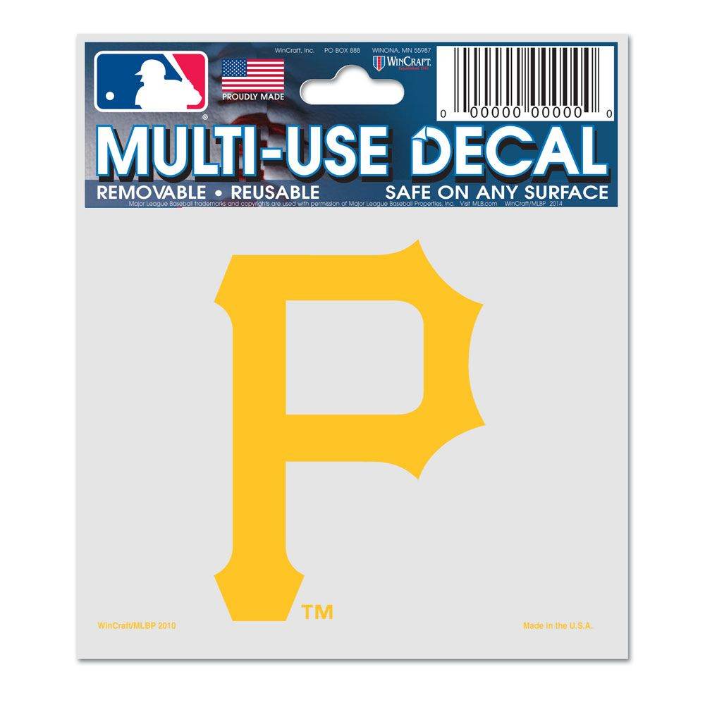 Pittsburgh Pirates Outdoor Vinyl Decal 3x4 Multi Use - ToylandEU