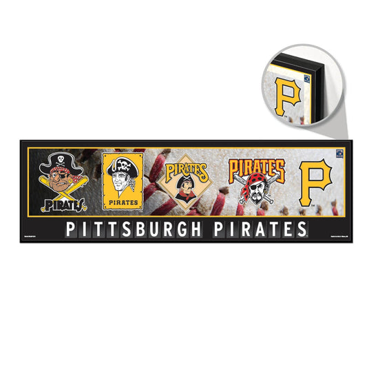 Pittsburgh Pirates Sign 9x30 Wood Evolution Wall Art - ToylandEU