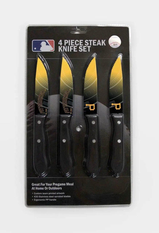  Pittsburgh Pirates Steak Knife Set 4 Pack Stainless Steel -  ToylandEU™