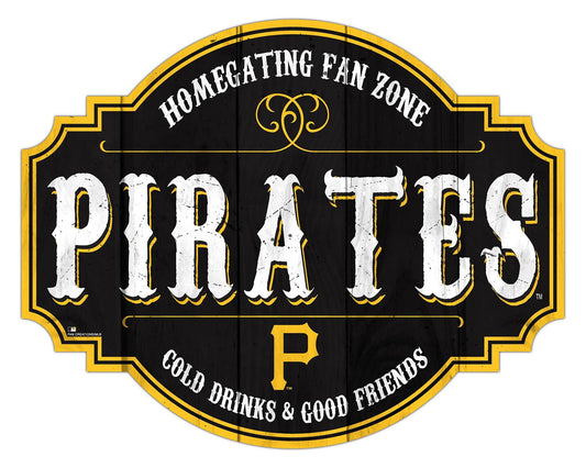 Pittsburgh Pirates Wood Sign 12 Inch Homegating Tavern - ToylandEU