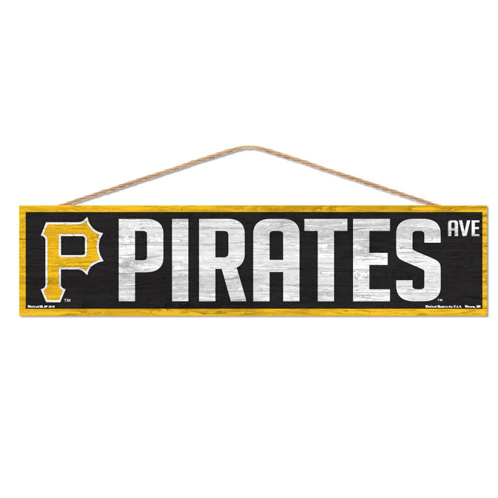 Pittsburgh Pirates Wood Sign 4x17 Avenue Design Wincraft - ToylandEU