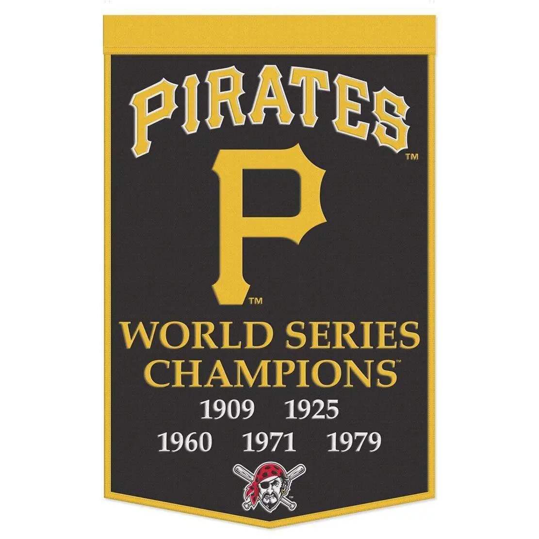  Pittsburgh Pirates Wool Banner 24x38 Dynasty Champ Design -  ToylandEU™