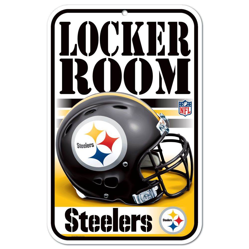 Pittsburgh Steelers 11x17 Plastic Locker Room Sign Design - ToylandEU